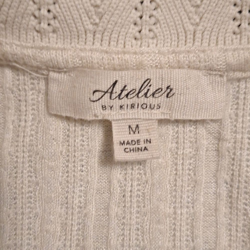 White Collared Knit Top - Picture 3 of 8